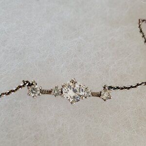 Nadri Edward Bar Pedant Necklace Cubic Zirconia